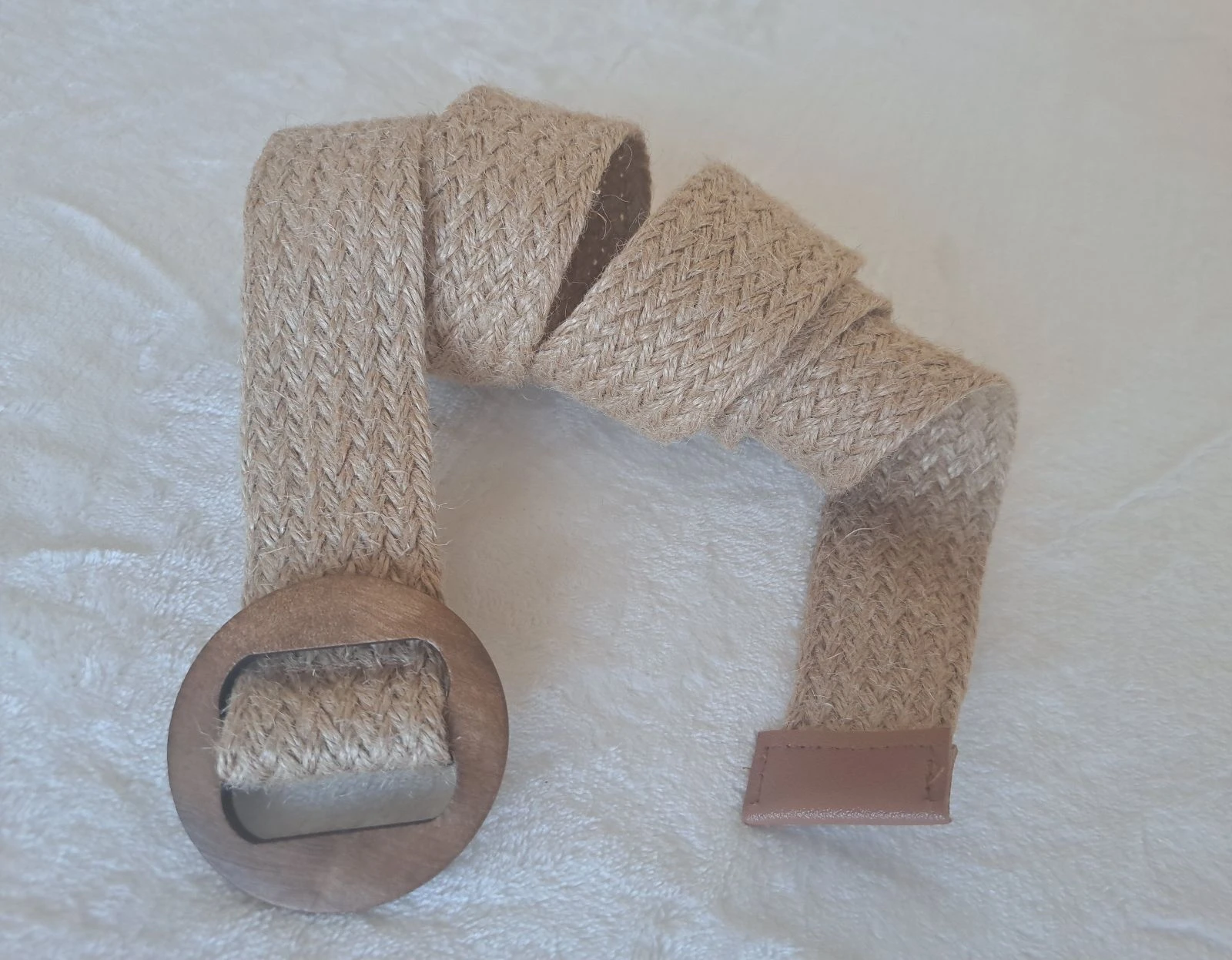 Set of 2 Adjustable Belts • Faux Leather & Woven Sisal • Chic & Boho Style – photo 6